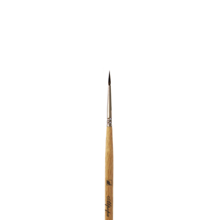 Кисть"Аврора" из волоса белки, круглая  №1 Кисть"Аврора" из волоса белки, круглая  №1