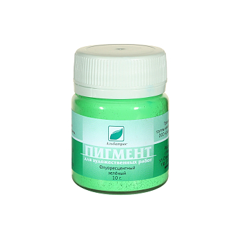 Пигмент флуоресцентный, зеленый 10 г