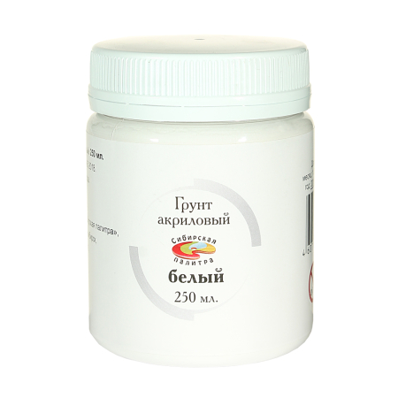 Грунт акриловый. Цвет белый. 250 мл.