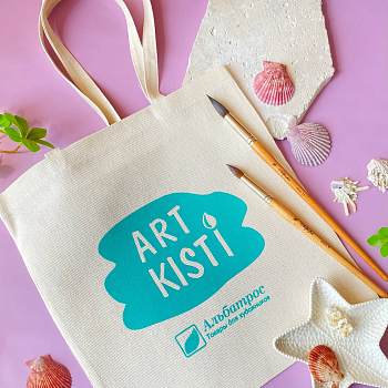 Шопер хлопковый Artkisti, 35х37 см